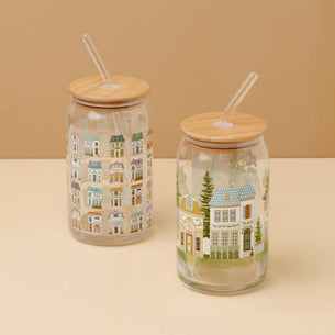 Lenox Spice Village Can Cooler Glasses, Set of 2