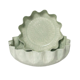 Nera Light Green Bowls, Set of 2