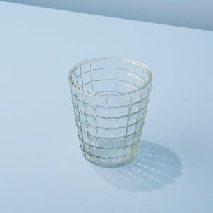Ruffle Glass Lattice Tumblers, Set of 4